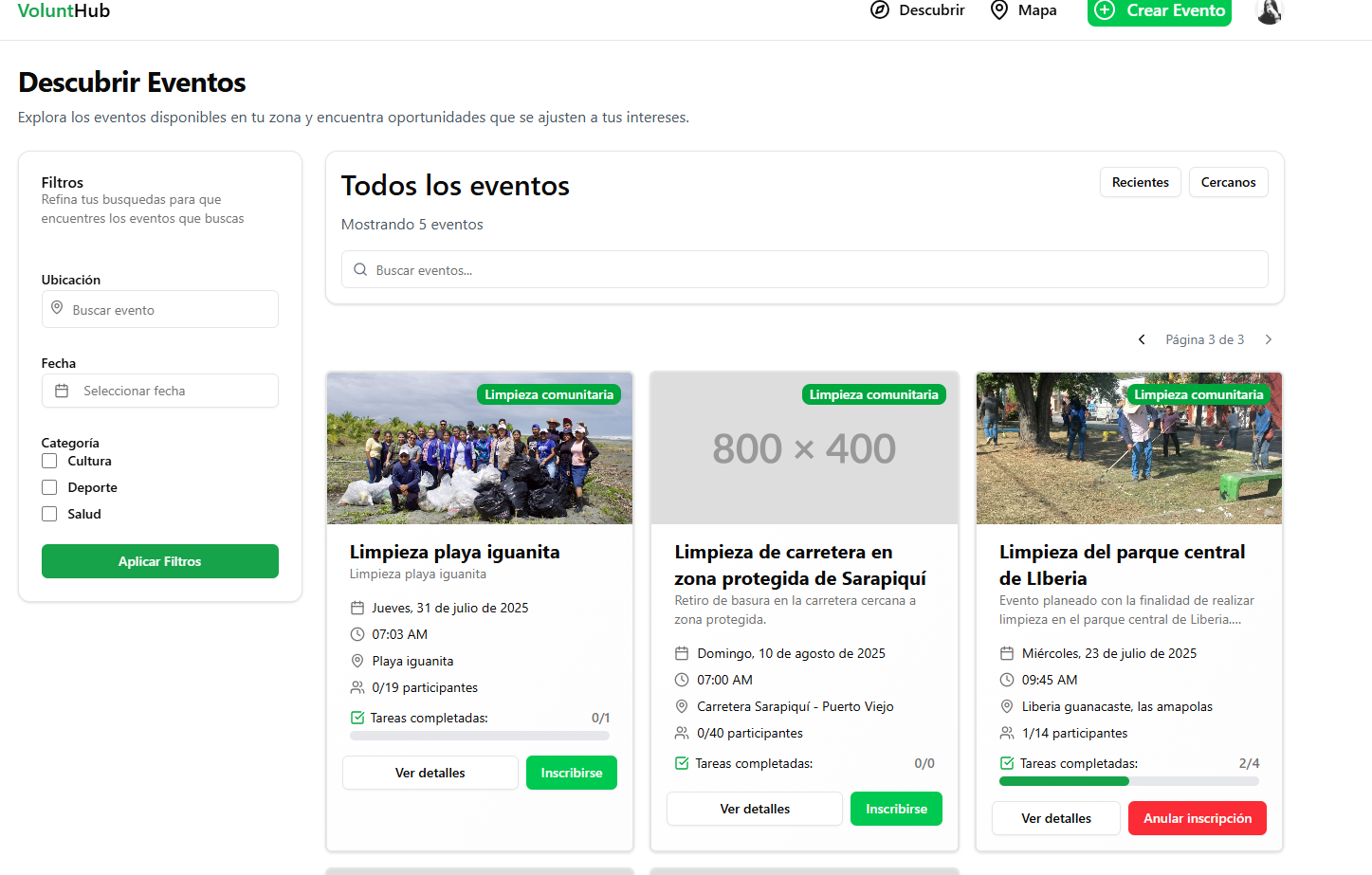VoluntHub - Captura 3